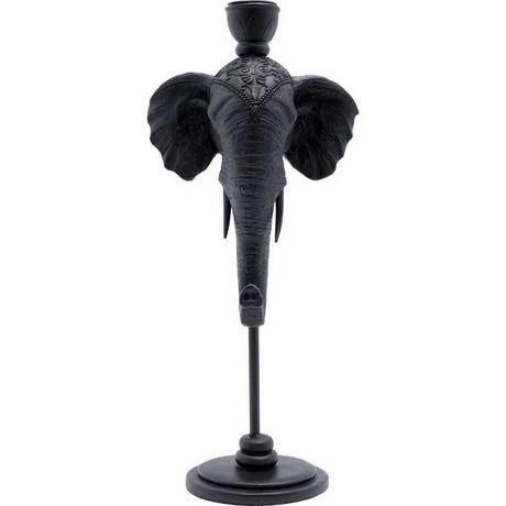 KARE Design Bougeoir Elephant Head noir 36  