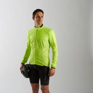 VAN RYSEL  COUPE-VENT MANCHE LONGUE ULTRA-LIGHT VELO ROUTE HOMME JAUNE 