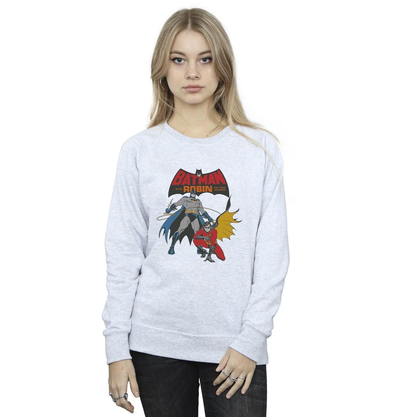 DC COMICS Batman e Robin Felpa Girocollo  