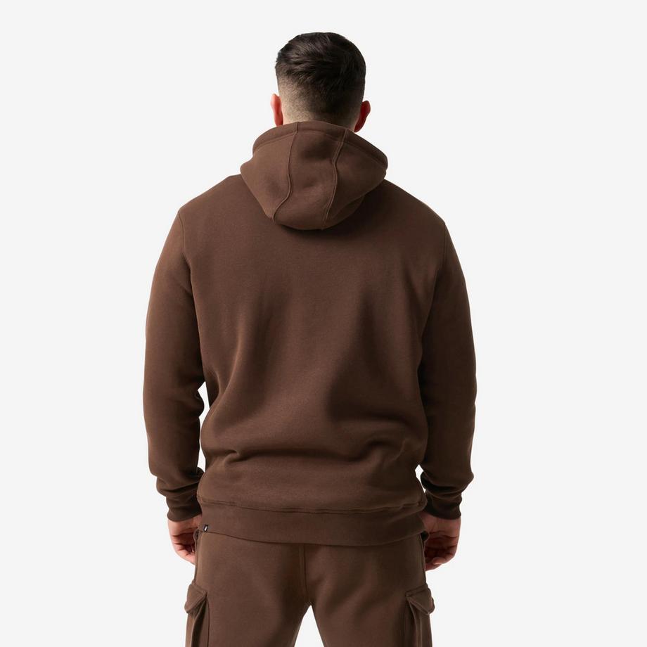 DOMYOS  Sweat à capuche de fitness homme, marron 