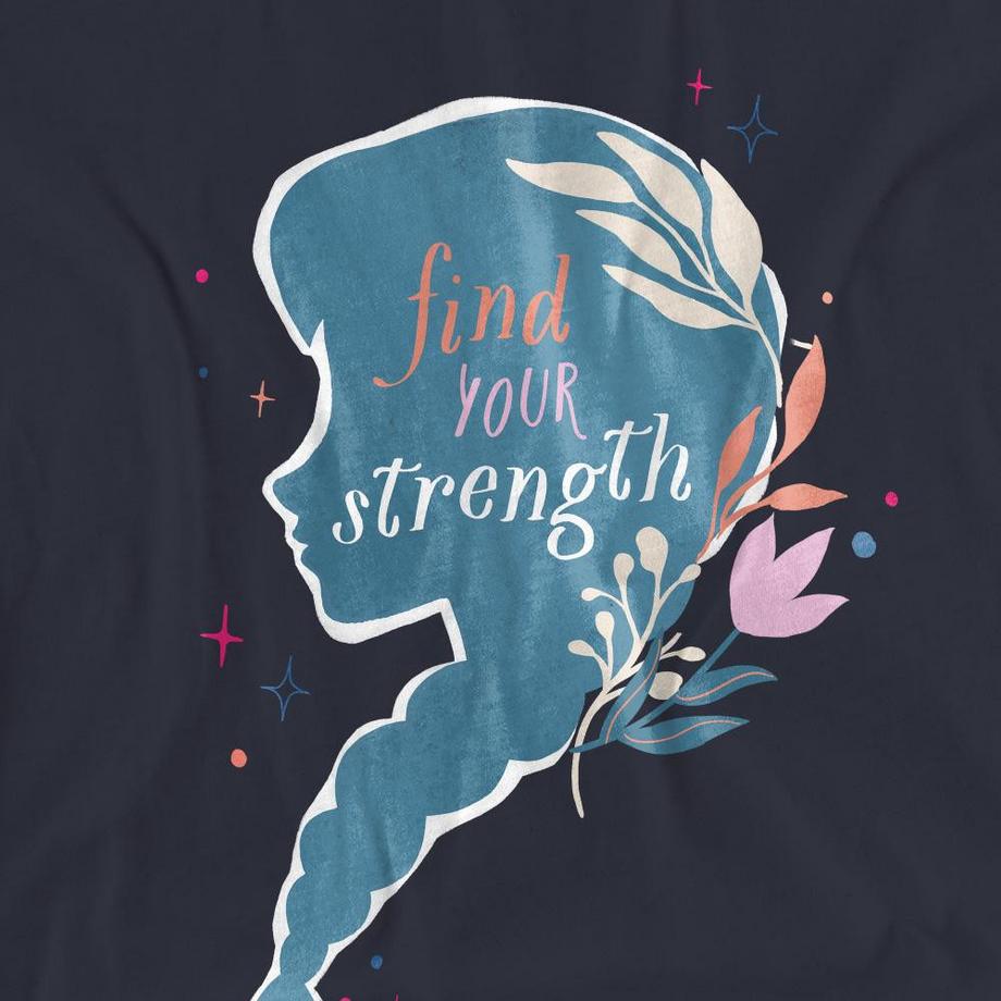 FROZEN  T-ShirtMotif Anna Motiftyle Silhouette Find Your Strength 