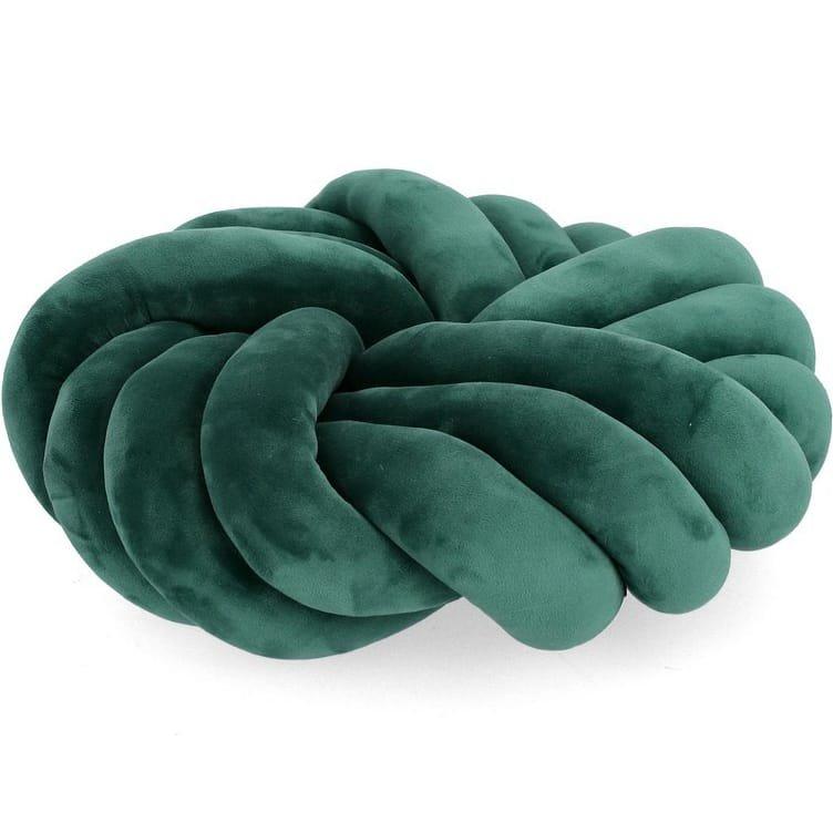 mutoni Coussin Entwine vert rond 38  