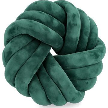 Coussin Entwine vert rond 38