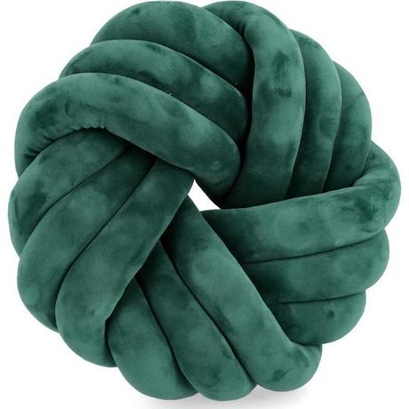 mutoni Coussin Entwine vert rond 38  