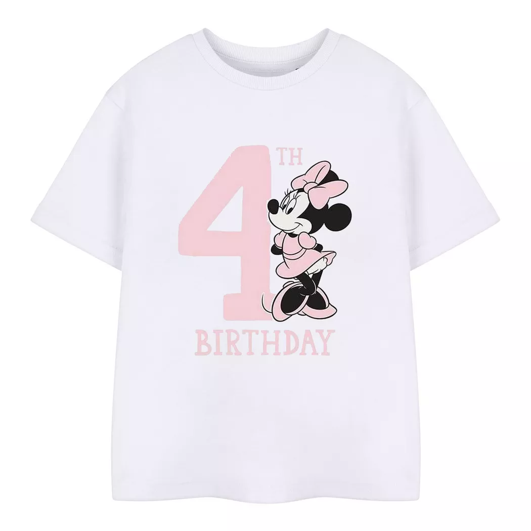 Disney - TShirt 4. Geburtstag, 104, Weiss
