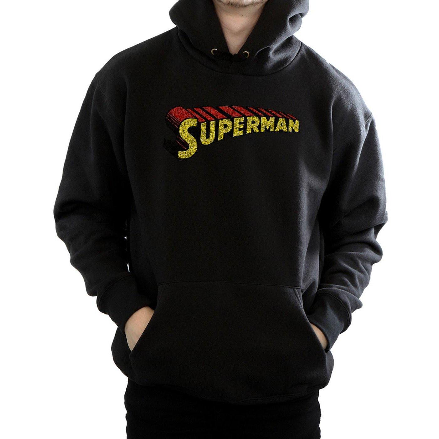 DC COMICS  Superman Telescopic Crackle Logo Kapuzenpullover 