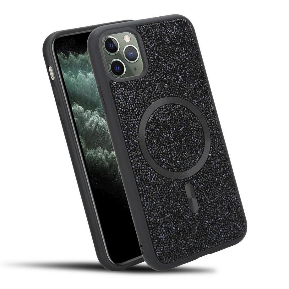 iPhone 11 PRO MAX Hülle kompatibel mit MagSafe Glitzer Diamant Design