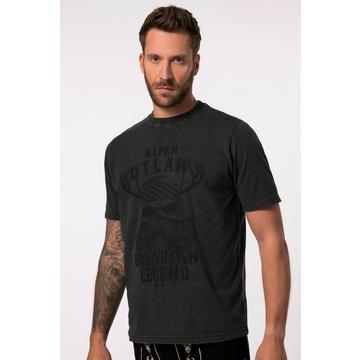 T-shirt JP 1880, s'inspirant des tenues traditionnelles bavaroises, manches courtes et imprimé poitrine - jusqu'au 8&nbsp;XL