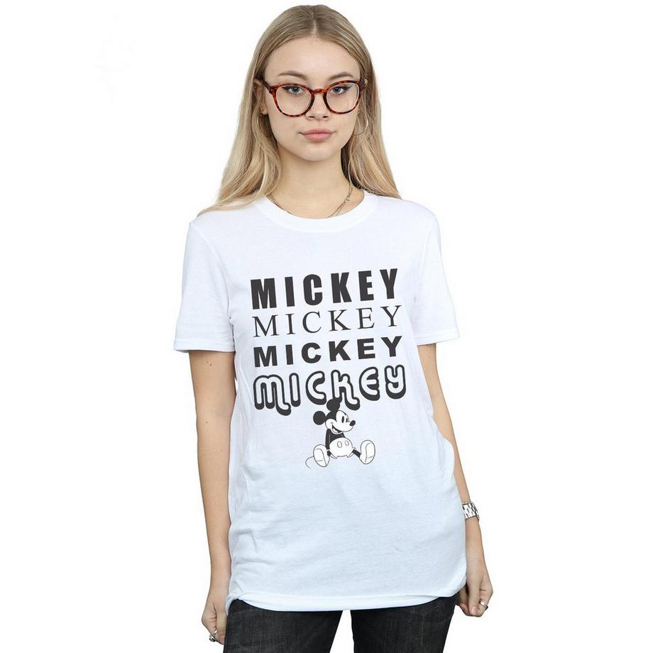 Disney Mickey Mouse Repeat Print T-Shirt  