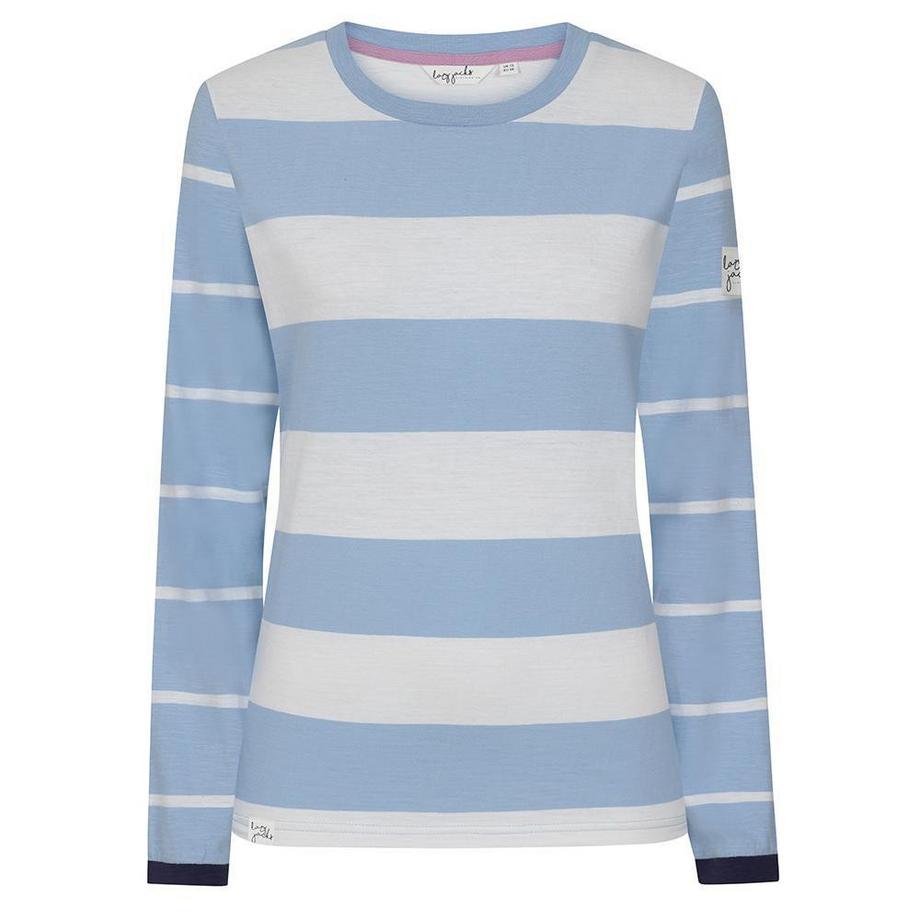 Lazy Jacks Gestreiftes Langarm T-Shirt  
