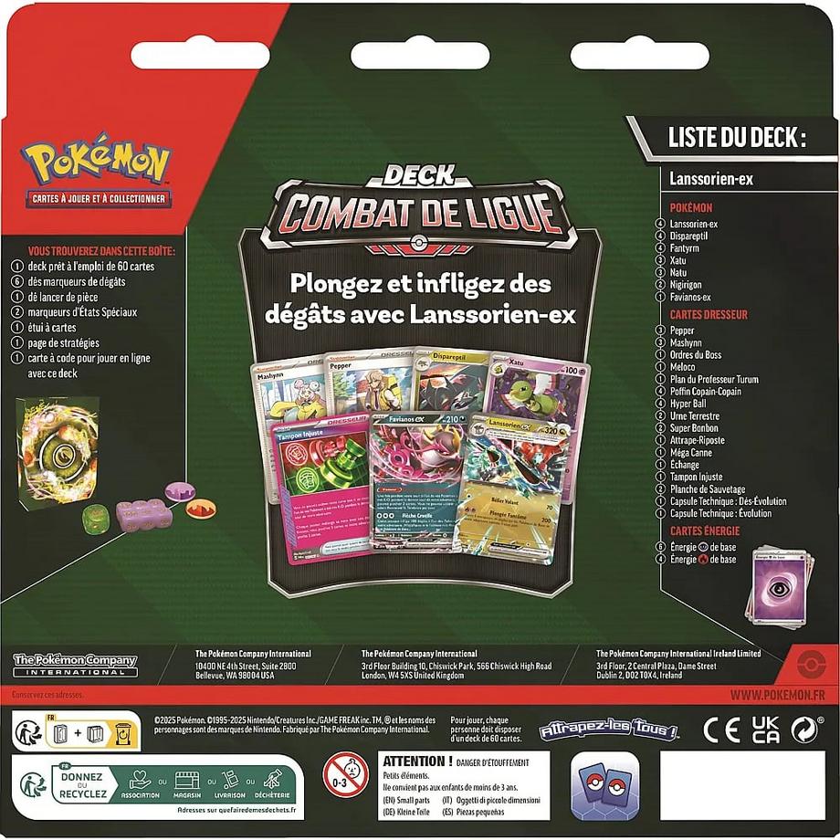 Pokémon  Combat de Ligue - Lanssorien ex (FR) 