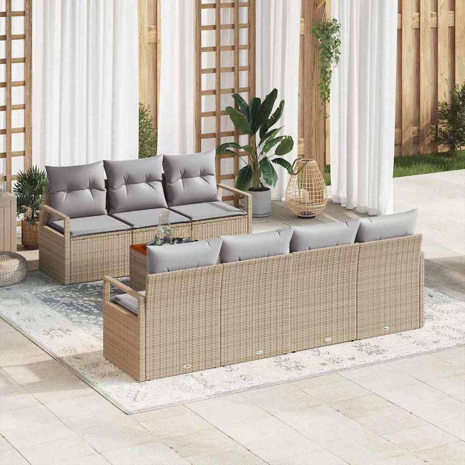 VidaXL Garten-sofaset poly-rattan  