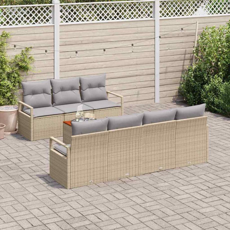 VidaXL Garten-sofaset poly-rattan  