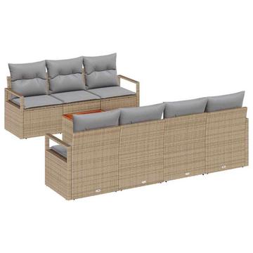 Garten-sofaset poly-rattan