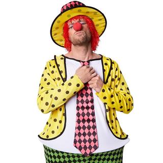 Tectake  Costume da uomo - Pingue clown Pepe 