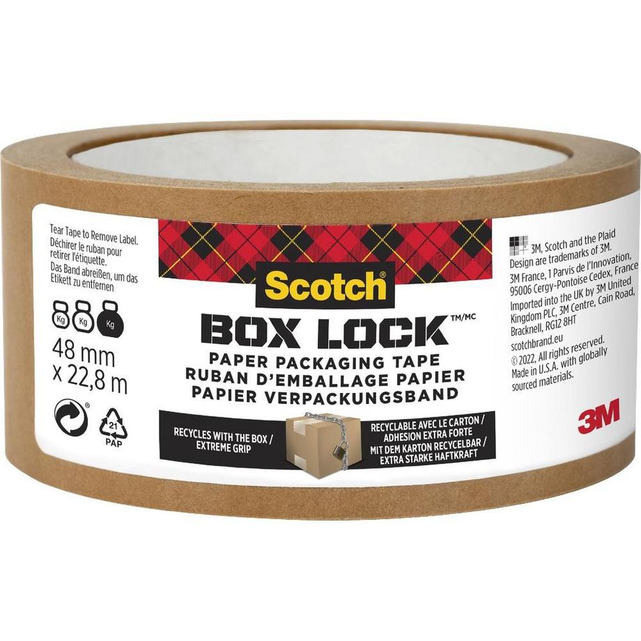 SCOTCH Verpackungsband Box Lock Papier One Size | MANOR