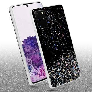 Cadorabo  Housse compatible avec Samsung Galaxy S20 PLUS - Coque de protection en silicone TPU flexible avec paillettes scintillantes 