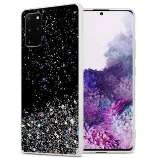 Cadorabo  Housse compatible avec Samsung Galaxy S20 PLUS - Coque de protection en silicone TPU flexible avec paillettes scintillantes 