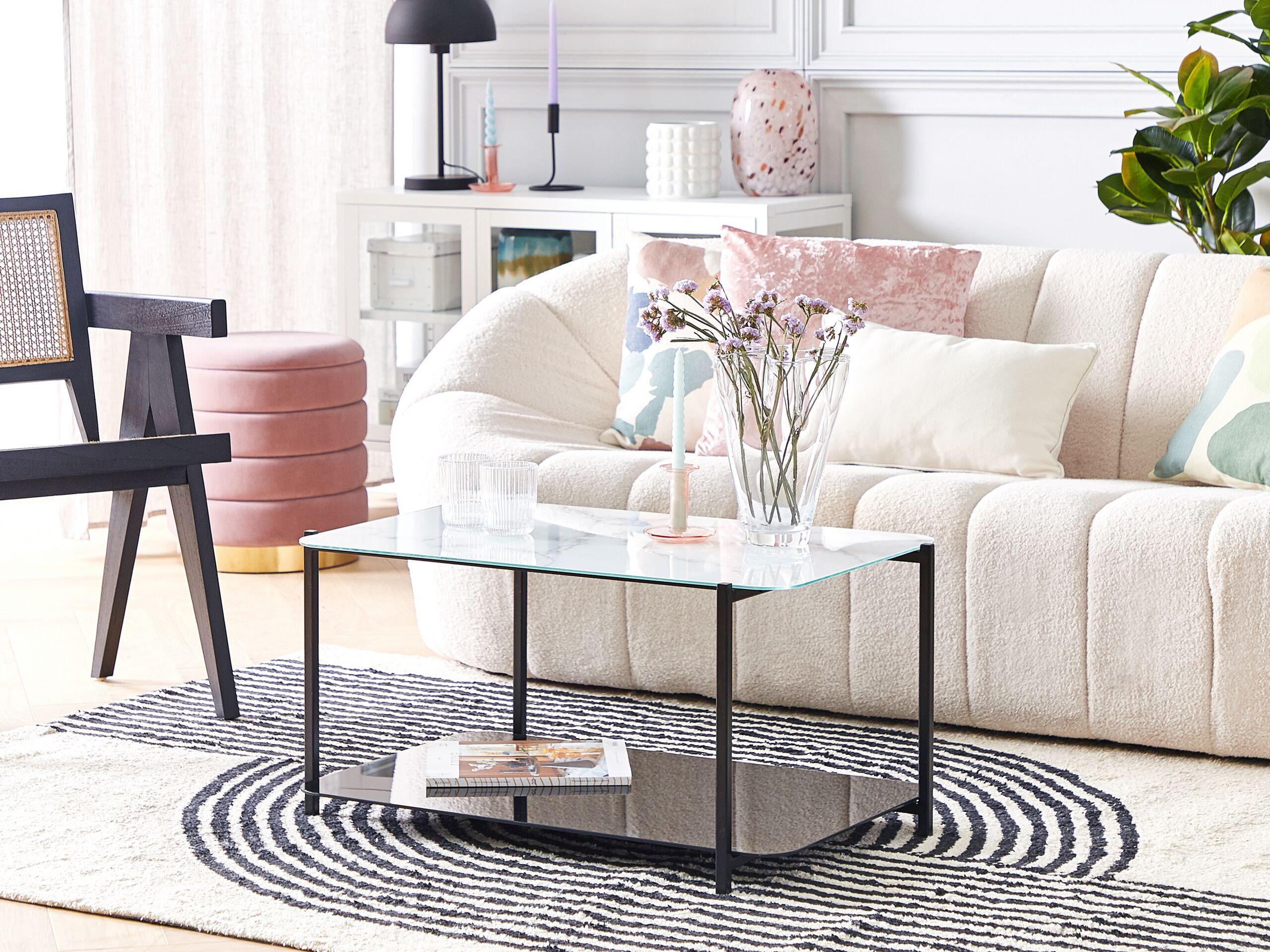 Beliani Table basse en Verre de sécurité Moderne GLOSTER  