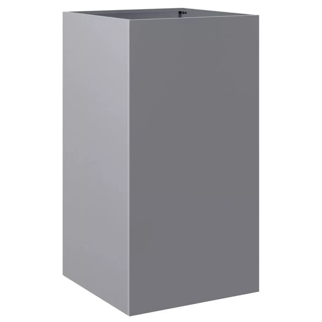 VidaXL - Pflanzgefäß stahl, One Size, Silber