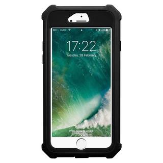 Cadorabo  Housse compatible avec Apple iPhone 7 / 7S / 8 / SE 2020 - Coque de protection 2 en 1 avec bord en silicone TPU et dos en verre acrylique 