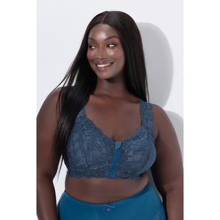 Ulla Popken Bralette Dentelle Fermeture Eclair sans Armatures  