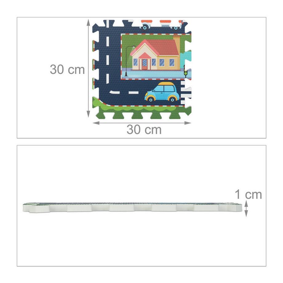 B2X  Puzzlematte Straße 