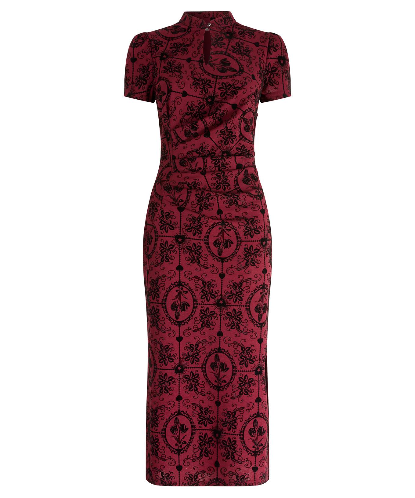 Joe Browns Stretch Midikleid mit Flockmuster  