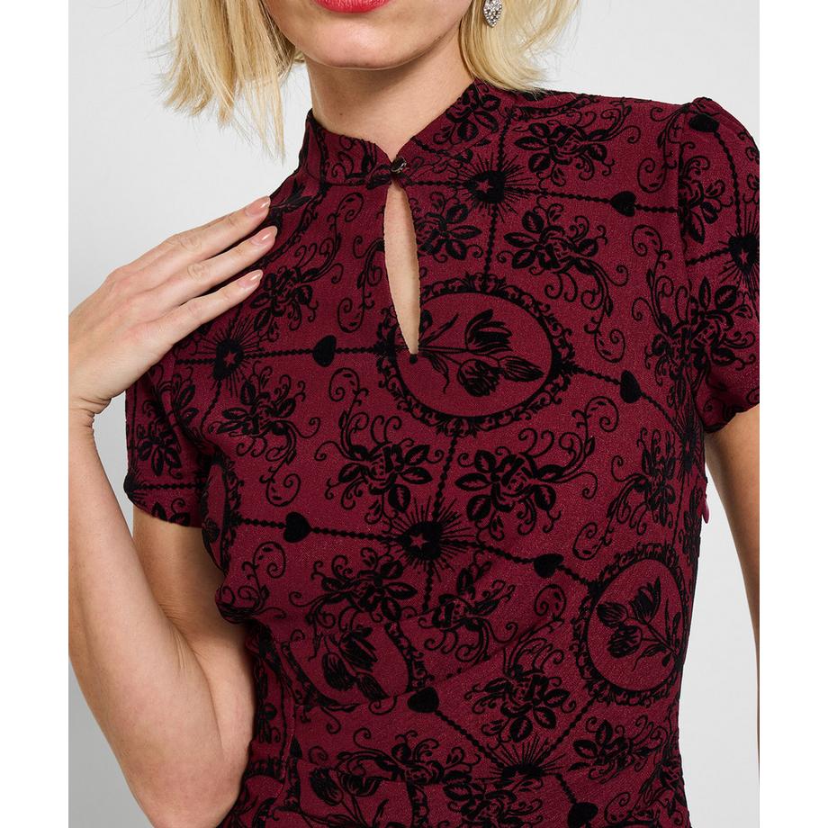 Joe Browns Abito Midi Elasticizzato con Motivo Floccato  