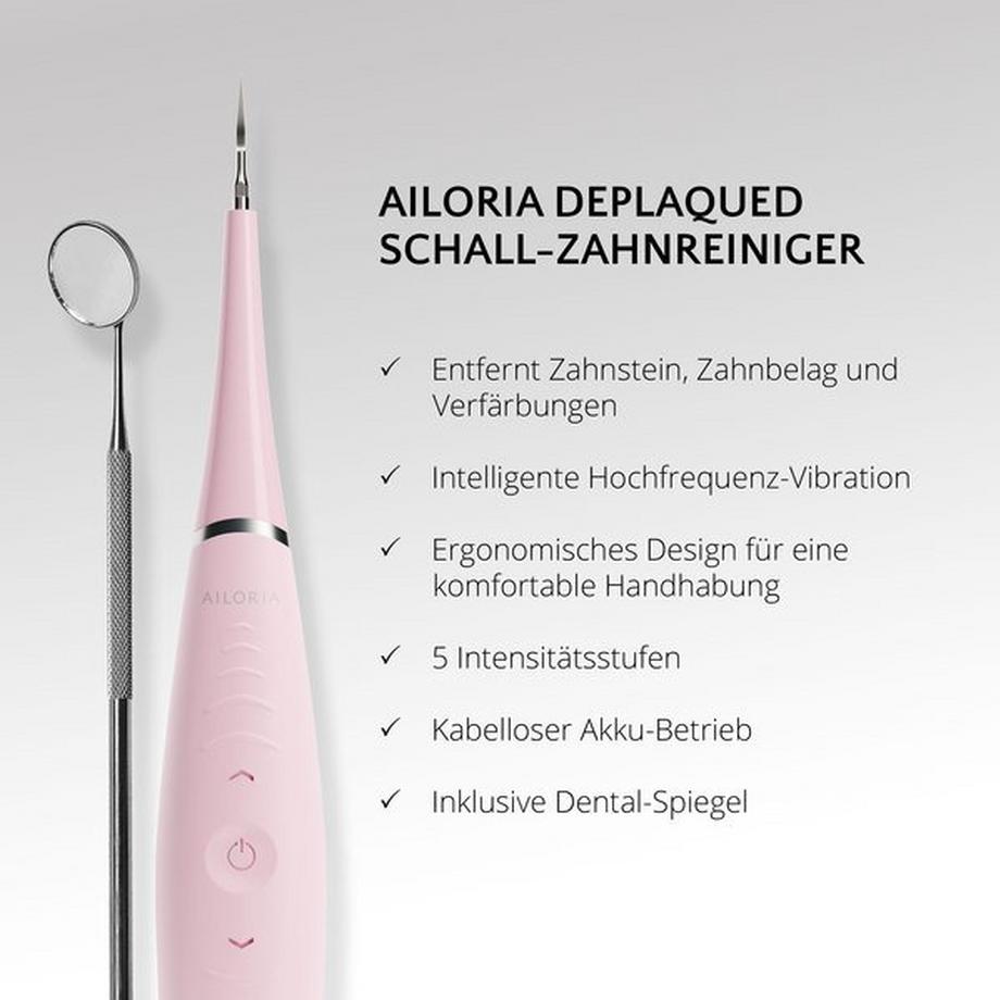 AILORIA DEPLAQUED Schall-Zahnreiniger - Cherry Blossom  