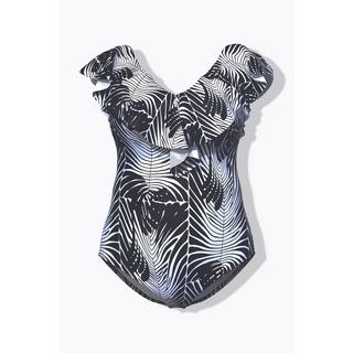 Ulla Popken Costume da bagno Fantasia Serpente Coppe Morbide Volant Riciclato  