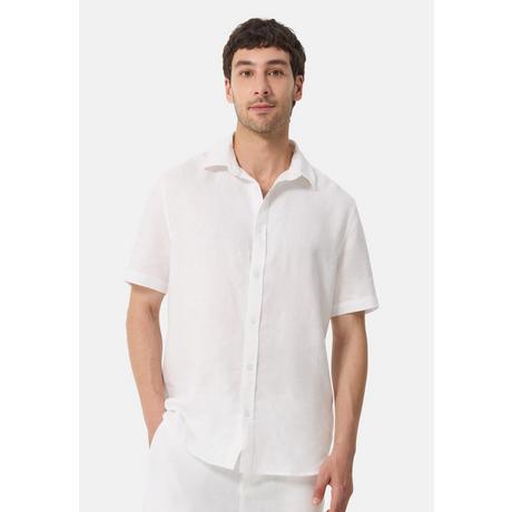 CASH-MERE.CH Leinen Kurzarmhemd  