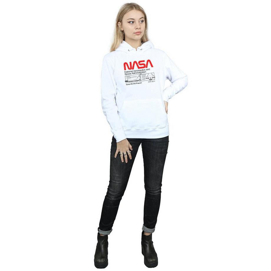 Nasa Logo Raumfähre Kapuzenpullover  