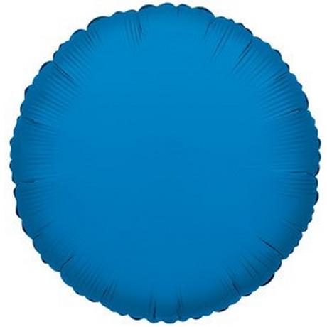Unique  Ballon Mylar Rond Bleu Royal 