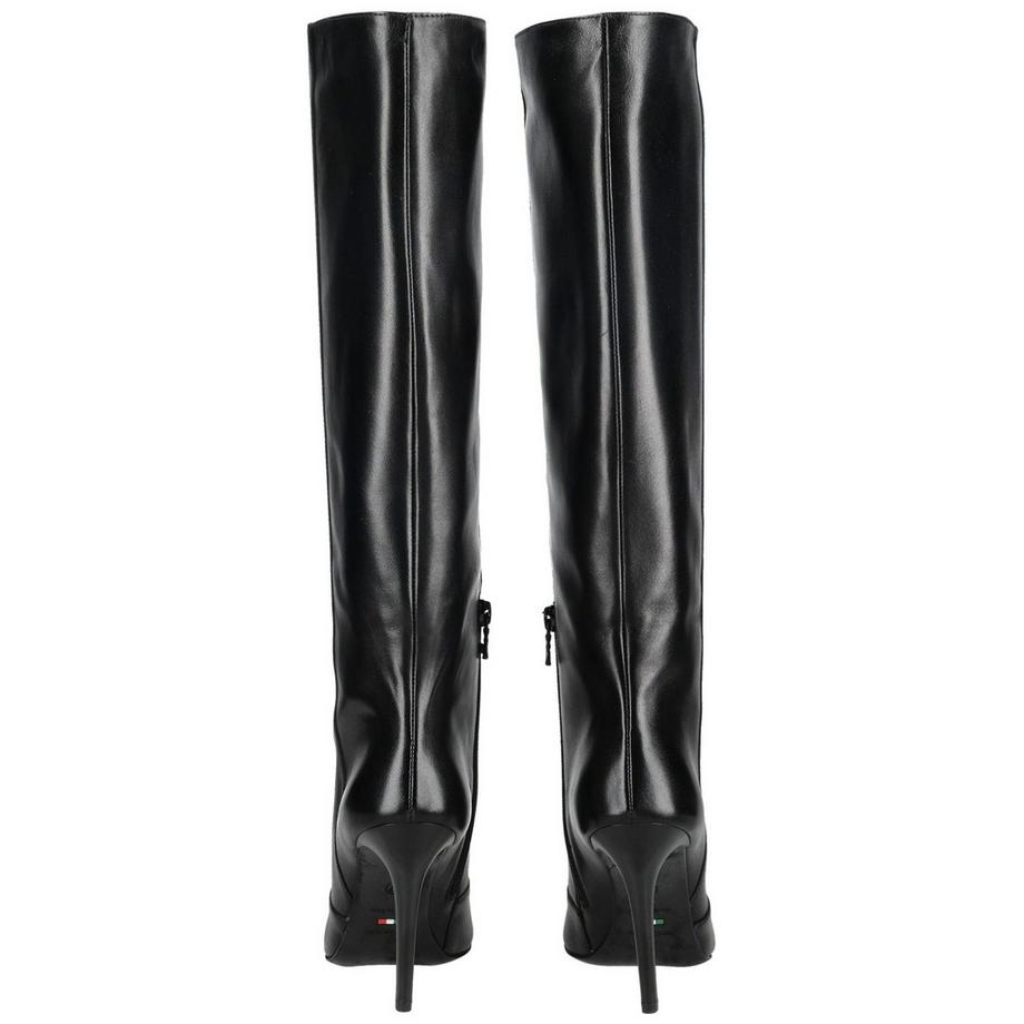 Nero Giardini Knielange Stiefel mit Spitzem Zeh und Stilettoabsatz  