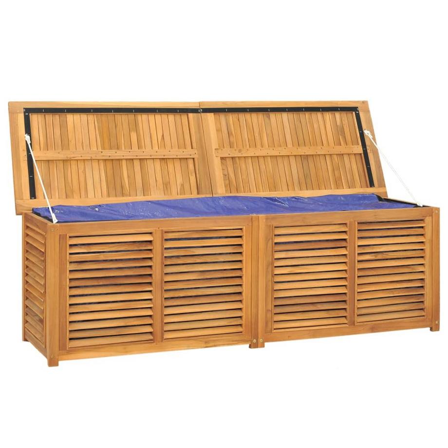VidaXL Boîte de rangement de jardin teck  