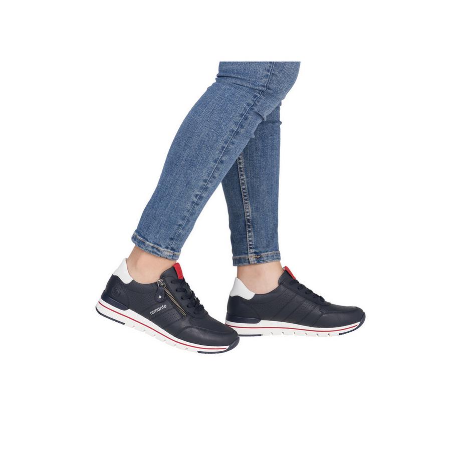 Remonte Sneaker con zip laterale e plantare estraibile  