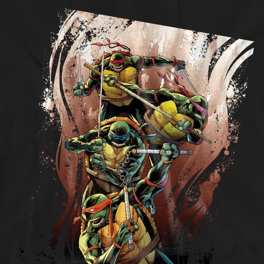 TEENAGE MUTANT NINJA TURTLE T-Shirt Earthy Rainbow Warriors  