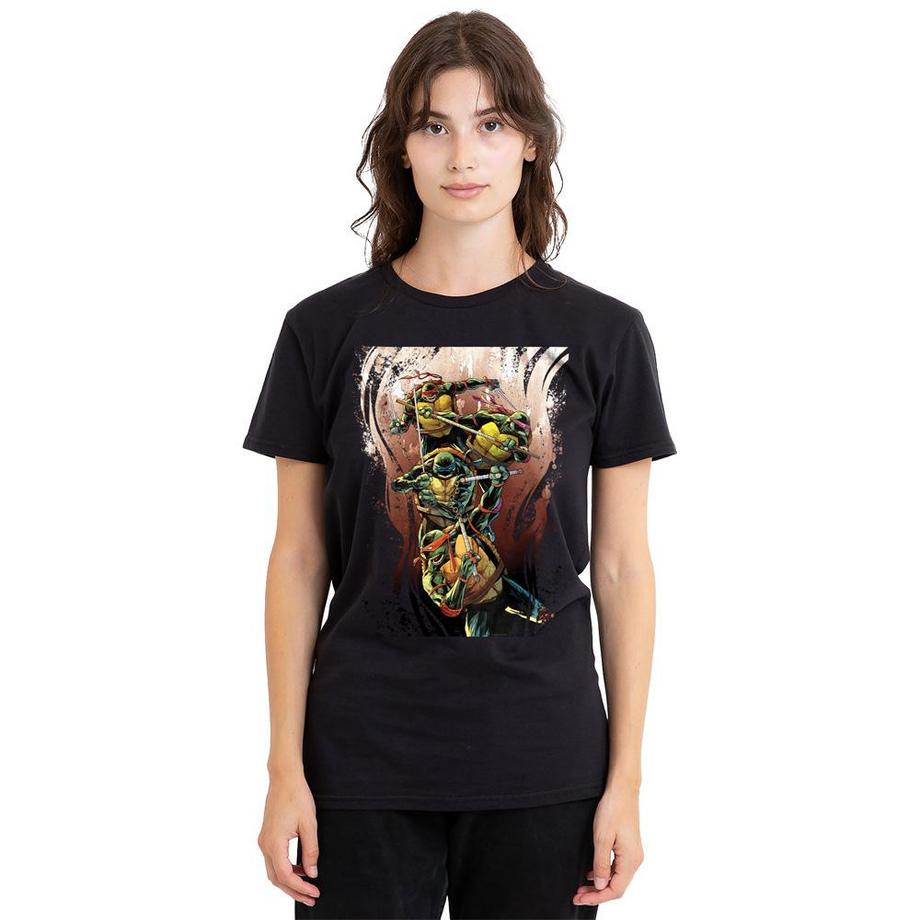 TEENAGE MUTANT NINJA TURTLE T-Shirt Earthy Rainbow Warriors  