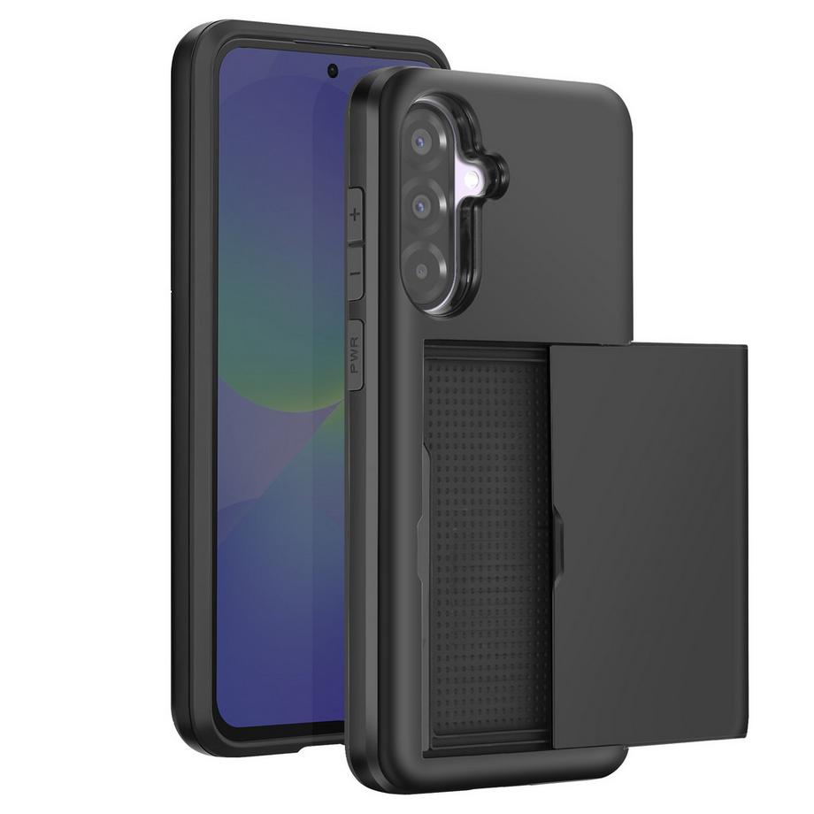 Avizar  Coque Porte Carte iPhone 16e Noir 