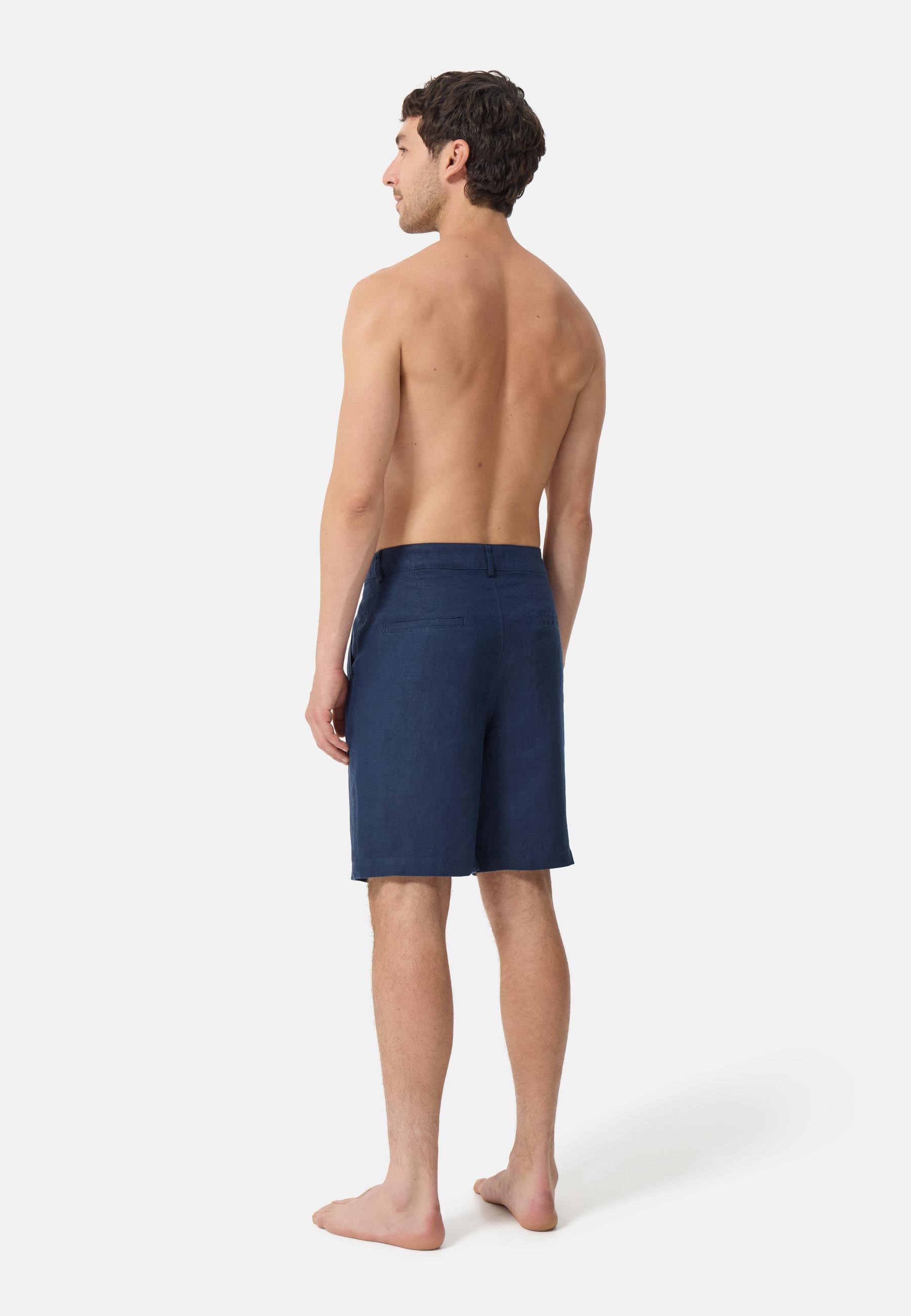 CASH-MERE.CH Leinen Shorts Regular Fit  