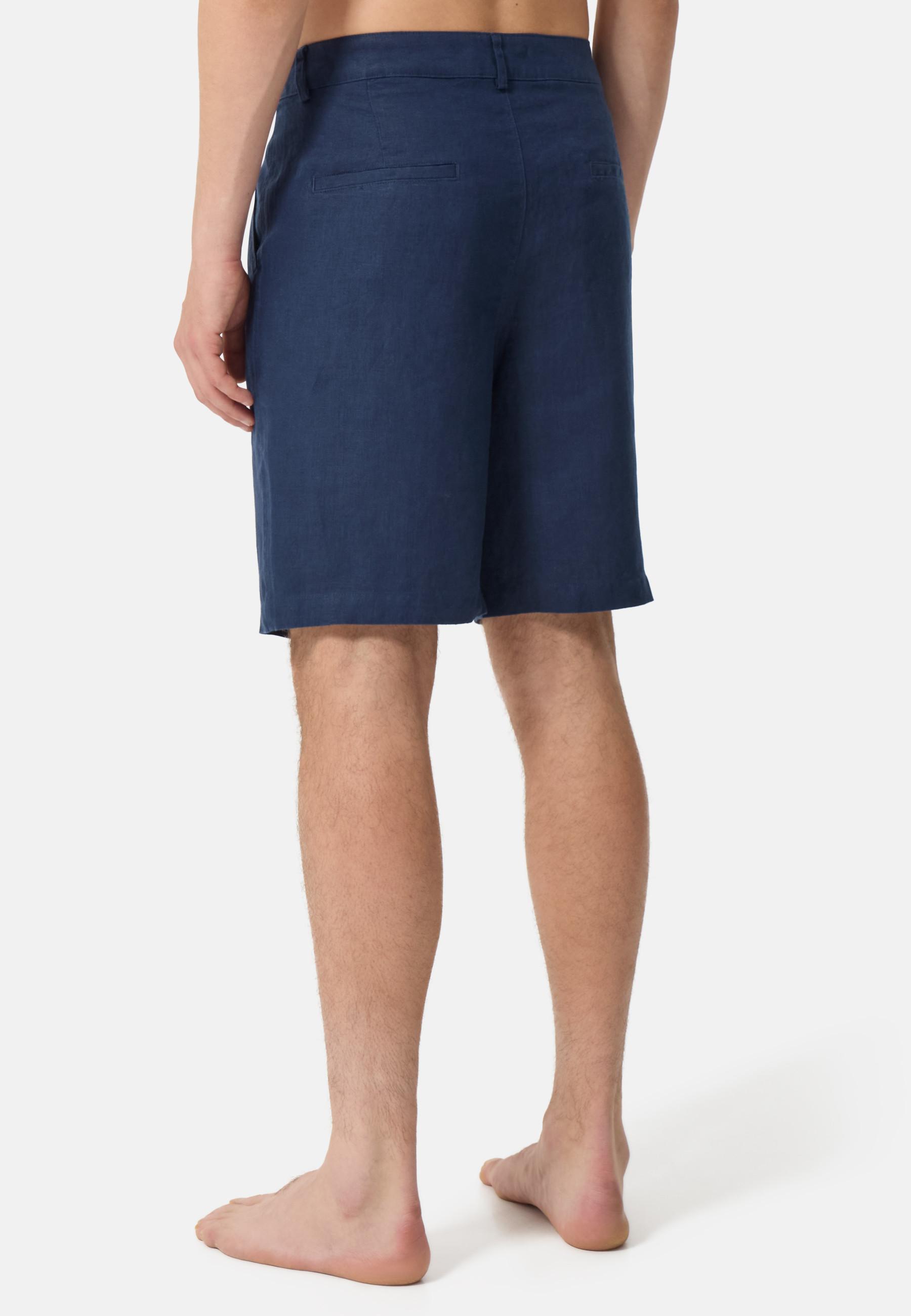 CASH-MERE.CH Leinen Shorts Regular Fit  