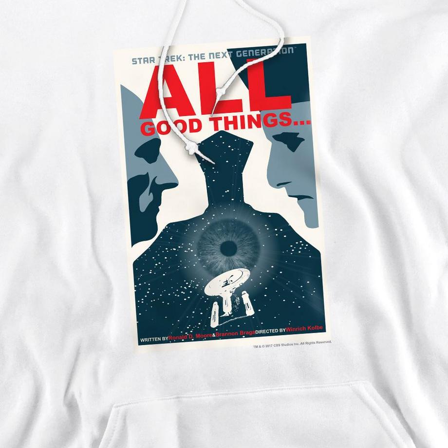 Star Trek The Next Generation Season 7 Episode 25 Felpa con cappuccio  