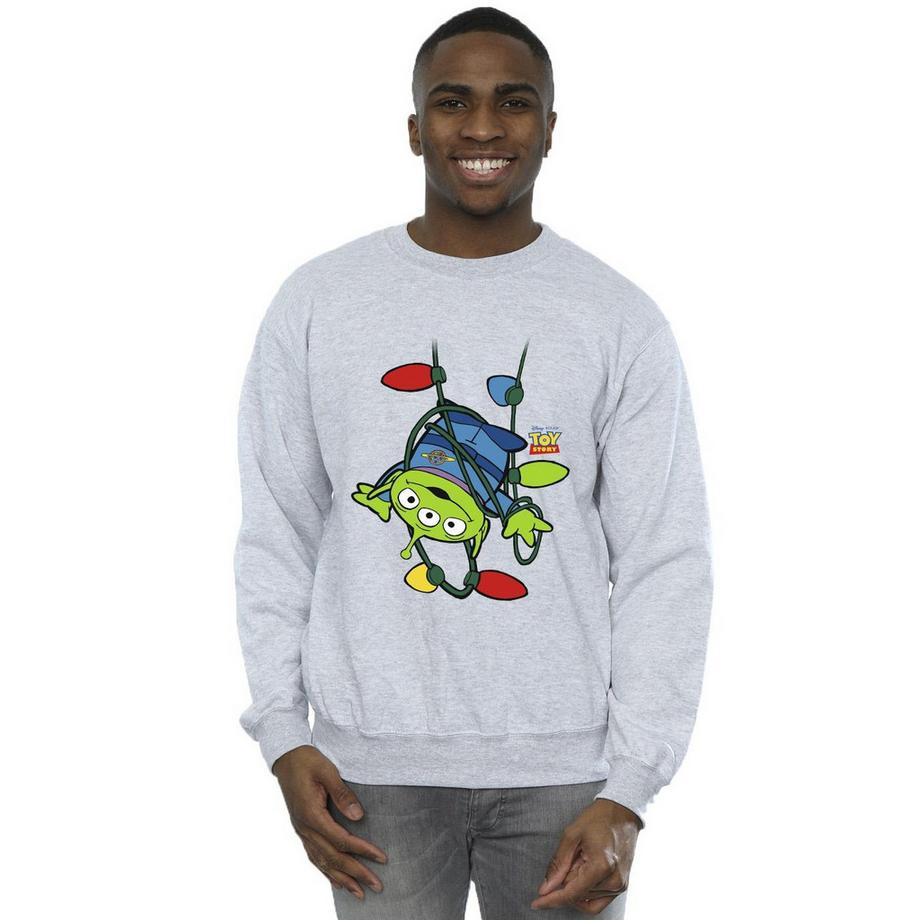 Disney Toy Story Alien Christmas Lights Sweatshirt  