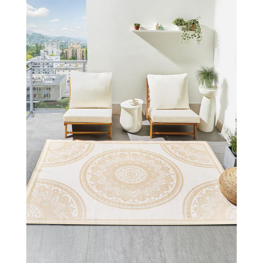 Beliani Tappeto per esterni en Polipropilene Moderno HUBLI  