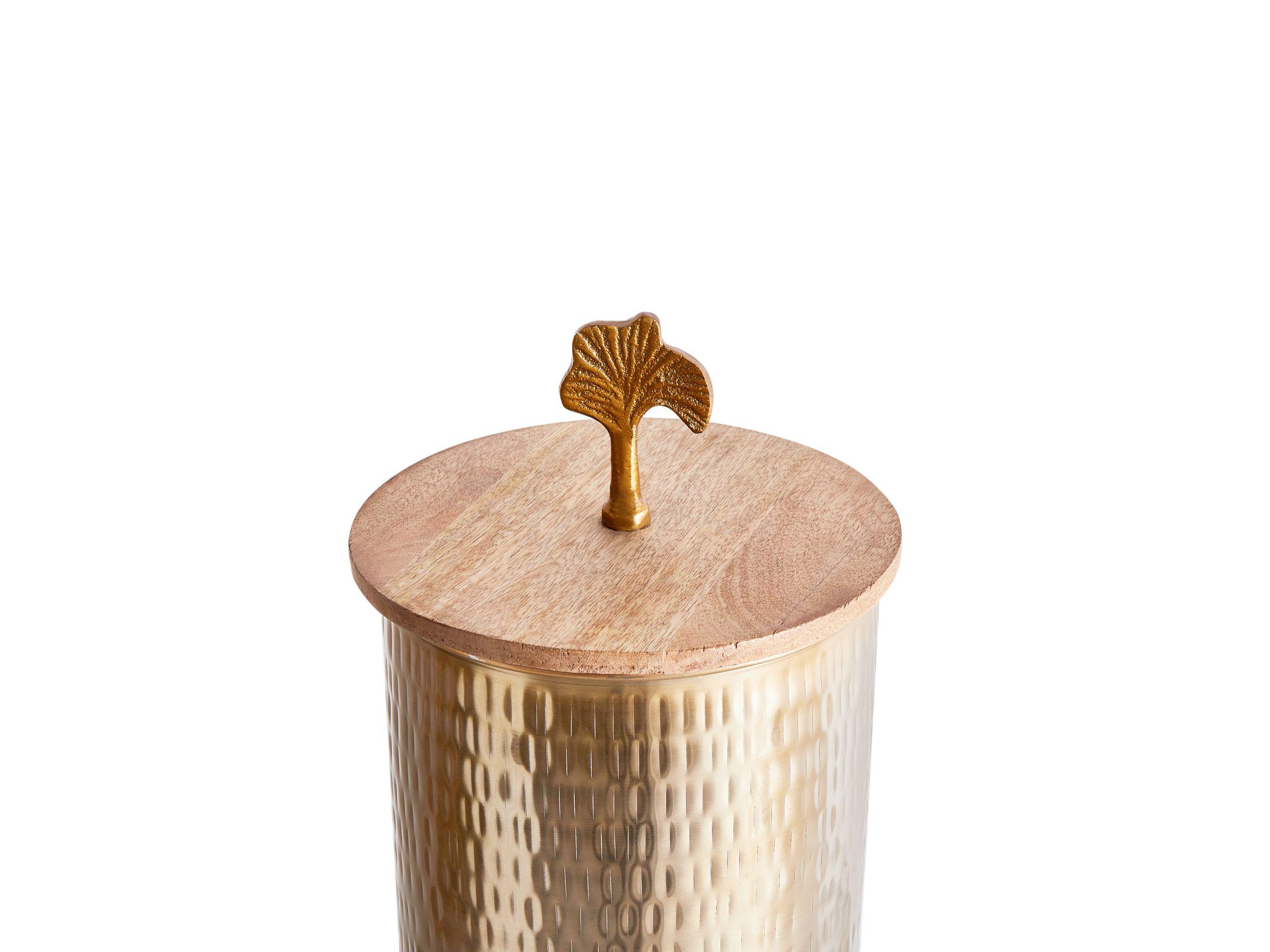 Beliani Aufbewahrungsbehälter aus Aluminium Modern ASWAN  