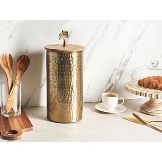 Beliani Aufbewahrungsbehälter aus Aluminium Modern ASWAN  