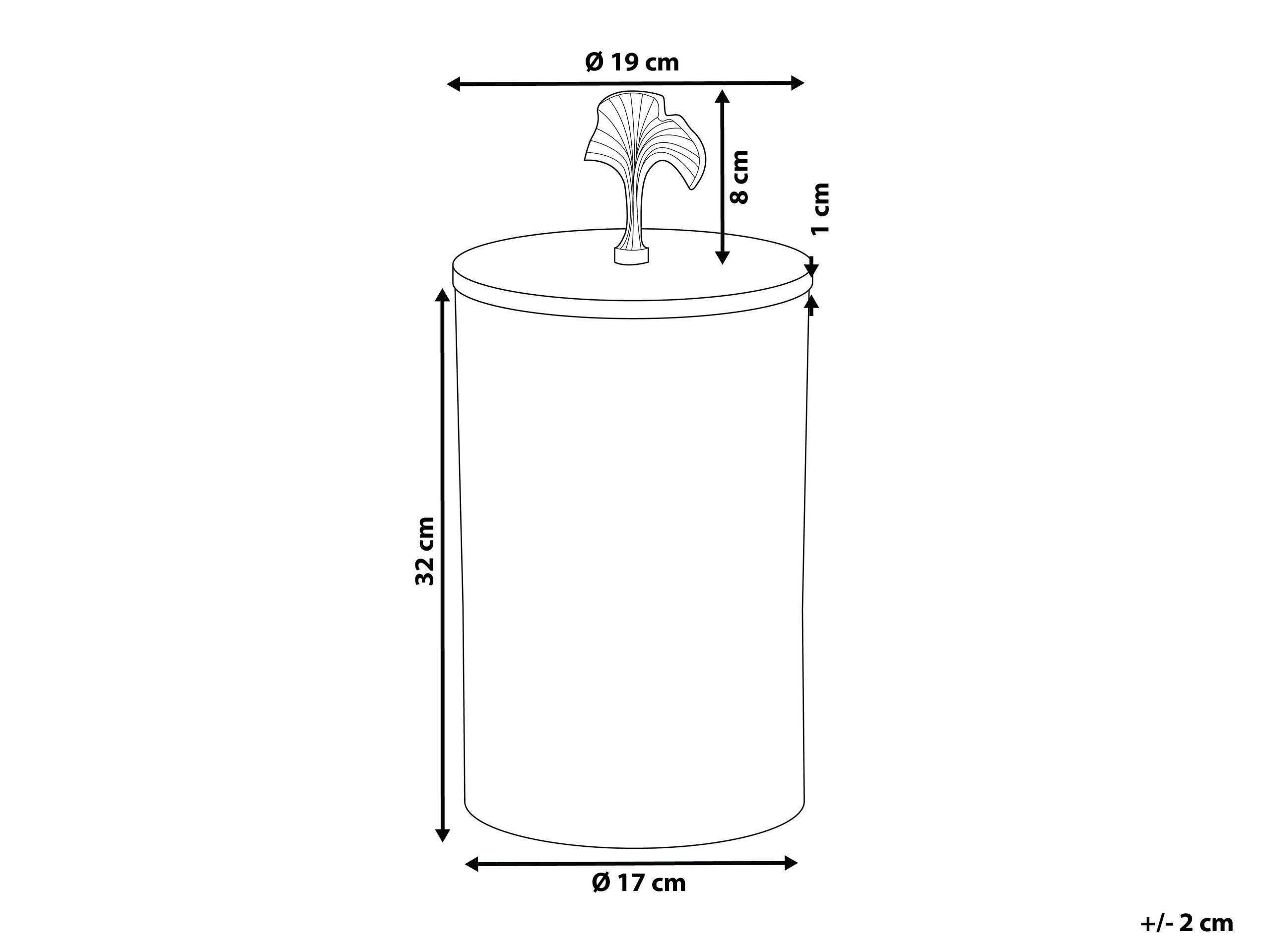 Beliani Aufbewahrungsbehälter aus Aluminium Modern ASWAN  