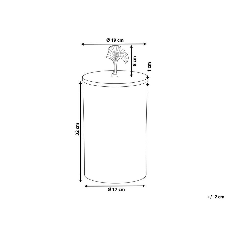 Beliani Recipiente en Alluminio Moderno ASWAN  
