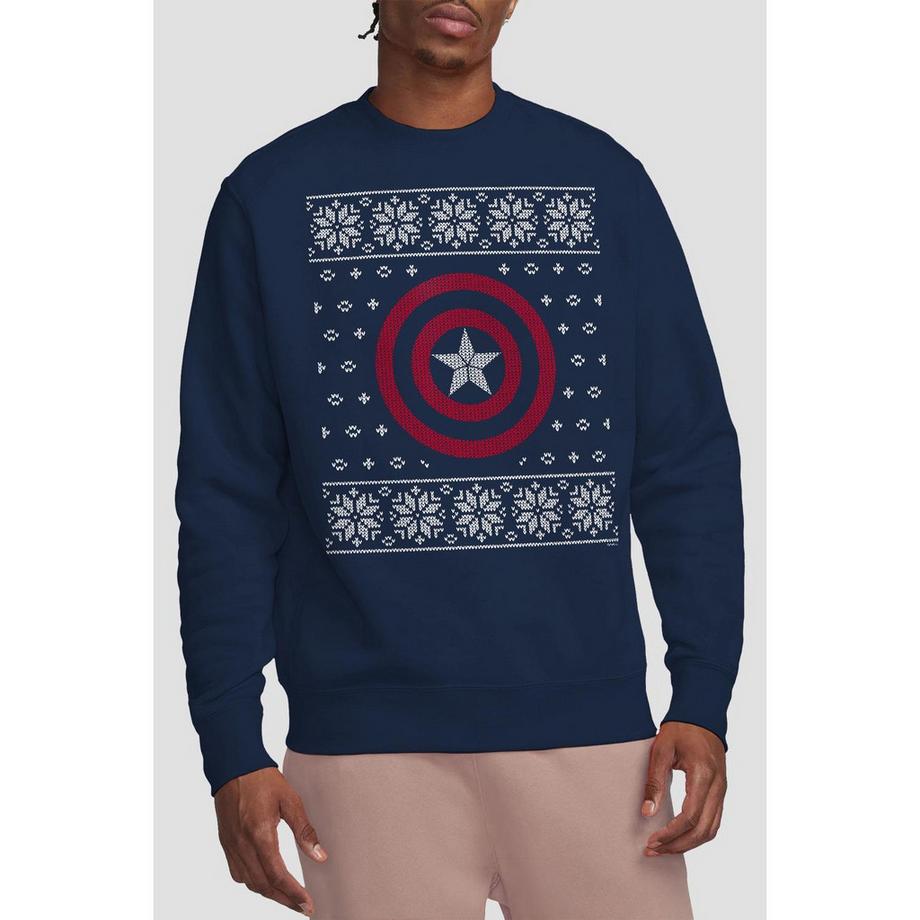CAPTAIN AMERICA Ugly Christmas Sweatshirt  